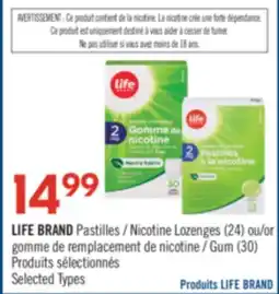 Pharmaprix LIFE BRAND Pastilles (24) or Gum (30) offer