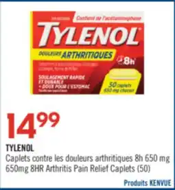 Pharmaprix TYLENOL 650mg 8HR Arthritis Pain Relief Caplets (50) offer