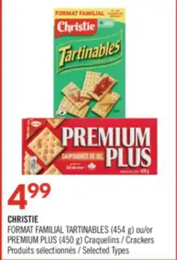 Pharmaprix CHRISTIE FORMAT FAMILIAL TARTINABLES (454 g) or PREMIUM PLUS (450 g) Crackers offer
