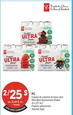 Pharmaprix PC Ultra Meal Replacement Shakes offer