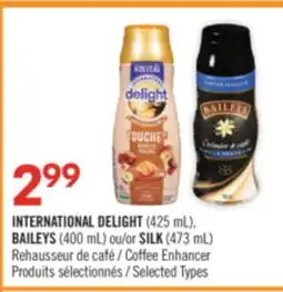 Pharmaprix INTERNATIONAL DELIGHT (425 mL), BAILEYS (400 mL) or SILK (473 mL) Coffee Enhancer offer