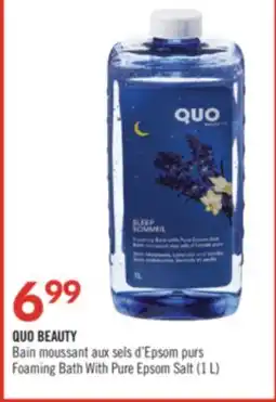 Pharmaprix QUO BEAUTY Foaming Bath With Pure Epsom Salt (1 L) offer