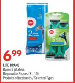 Pharmaprix LIFE BRAND Disposable Razors offer
