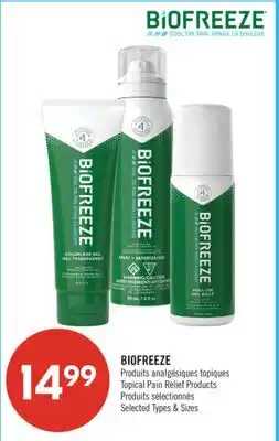 Pharmaprix BIOFREEZE Tropical Pain Relief Products offer