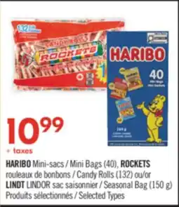 Pharmaprix Mini Bags (40), ROCKETS or Candy Rolls (132) or Seasonal Bag (150 g) offer