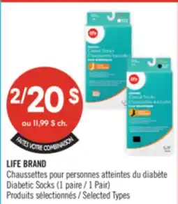 Pharmaprix LIFE BRAND Diabetic Socks offer