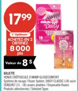 Pharmaprix GILLETTE Razor System, DAISY CLASSIC (18) or SENSOR2 (15 - 18) Disposable Razors offer