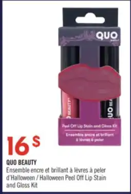 Pharmaprix QUO BEAUTY Halloween Peel Off Lip Stain and Gloss Kit offer