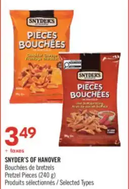 Pharmaprix SNYDER'S OF HANOVER Pretzel Pieces (240 g) offer