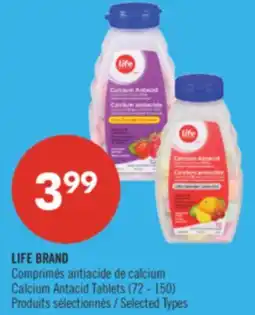 Pharmaprix LIFE BRAND Calcium Antacid Tablets offer