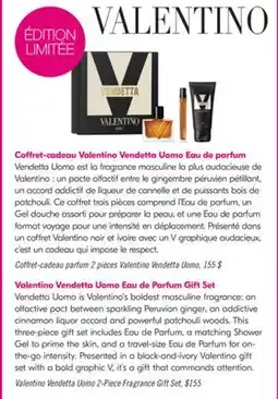 Pharmaprix Valentino Vendetta Uomo 2-Piece Fragrance Gift Set offer