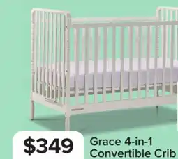 Leon's Delta Children Grace 4-in-1 Convertible Crib - Bianca White offer