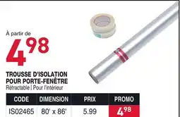 Matério TROUSSE D'ISOLATION POUR PORTE-FENÊTRE offer
