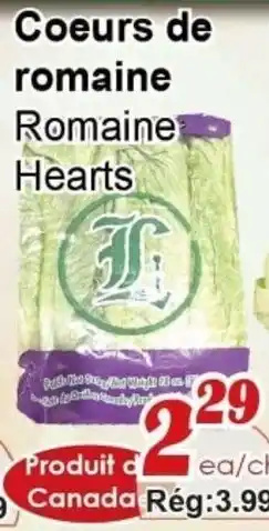 Marche C&T Coeurs de romaine offer