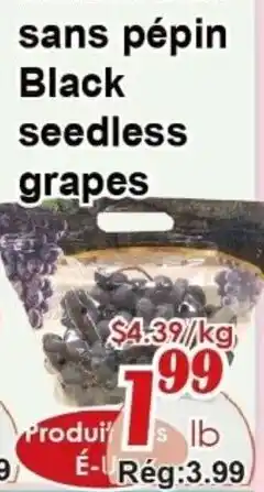 Marche C&T Black seedless grapes offer