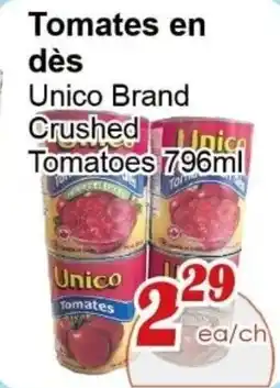 Marche C&T Unico Brand Crushed Tomatoes offer