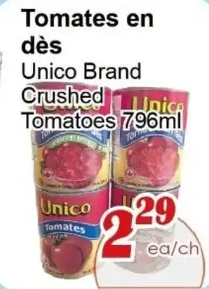 Unico Brand Crushed Tomatoes
