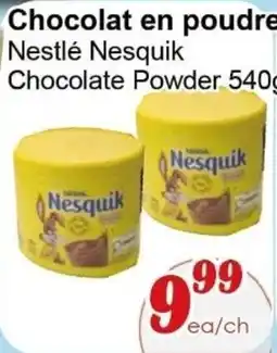 Marche C&T Nestlé Nesquik Chocolate Powder offer