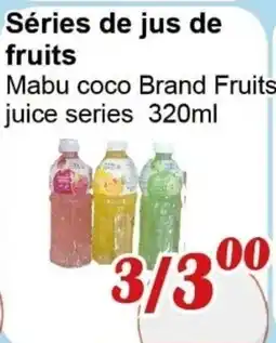 Marche C&T Mabu coco Brand Fruits juice series offer