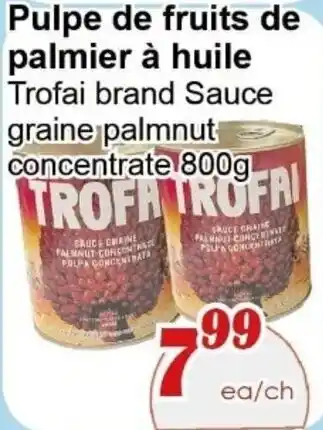 Trofai pulpe de fruits de palmier à huile