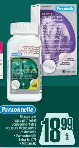 Jean Coutu Personnelle muscle and back pain relief offer