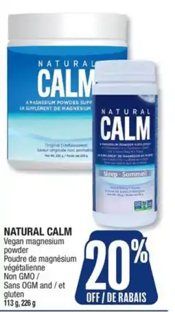 Jean Coutu Natural calm vegan magnesium powder offer