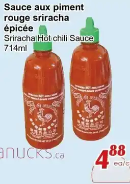 Marche C&T Sriracha hot chili sauce offer