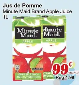 Marche C&T Jus de Pomme Minute Maid Brand Apple Juice offer