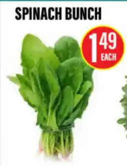 Noble Fresh Foods SPINACH BUNCH offer