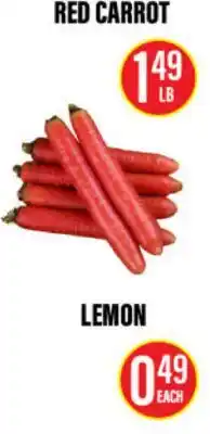 Noble Fresh Foods RED CARROT, LEMON offer