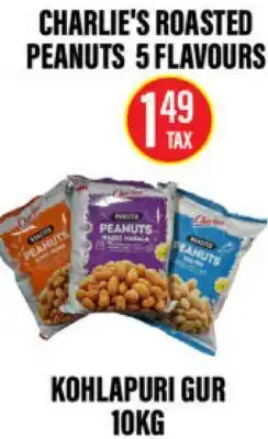 Noble Fresh Foods CHARLIE'S ROASTED PEANUTS 5 FLAVOURS offer