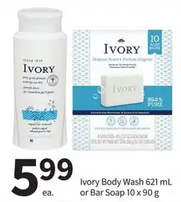 Pharmasave Ivory Body Wash or Bar Soap offer