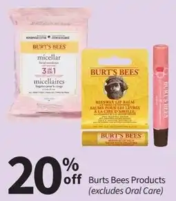 Pharmasave Burts Bees Products offer
