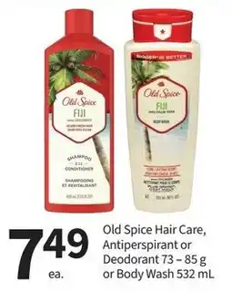 Pharmasave Old Spice Hair Care, Antiperspirant or Deodorant or Body Wash offer