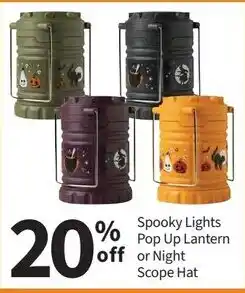 Spooky Lights Pop Up Lantern or Night Scope Hat