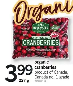 Loblaws bluewater farms organic fresh cranberries offer