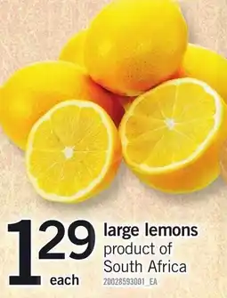 Loblaws large lemons offer