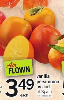 Loblaws Air Flown vanilla persimmon offer