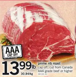 Loblaws prime rib roast cap off offer