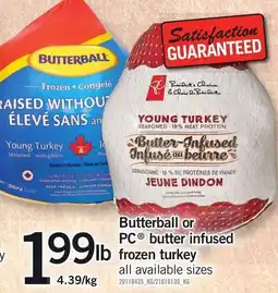 Loblaws Butterball butter infused frozen turkey offer