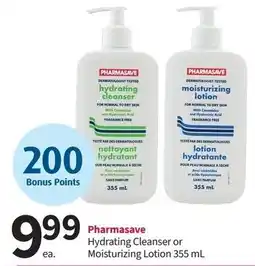 Pharmasave Pharmasave Hydrating Cleanser or Moisturizing Lotion offer