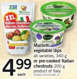 Loblaws Marzetti vegetable dips offer