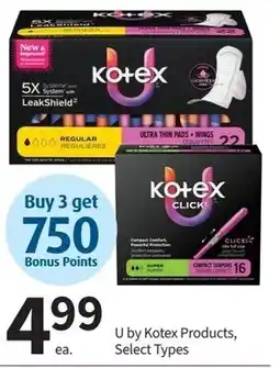Pharmasave U by Kotex Products offer