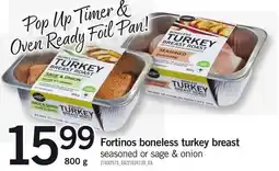 Loblaws Fortinos boneless turkey breast offer