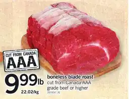 Loblaws boneless blade roast offer