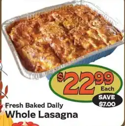 The Garden Basket Whole Lasagna offer