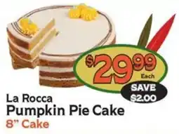 The Garden Basket La Rocca Pumpkin Pie Cake offer