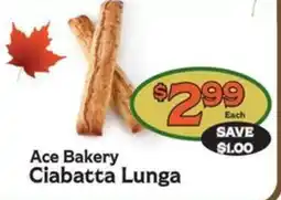 The Garden Basket Ace Bakery Ciabatta Lunga offer