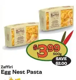 The Garden Basket Zaffiri egg nest pasta offer