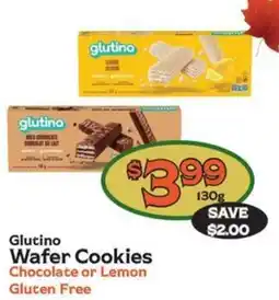 The Garden Basket Glutino Wafer Cookies Chocolate or Lemon offer